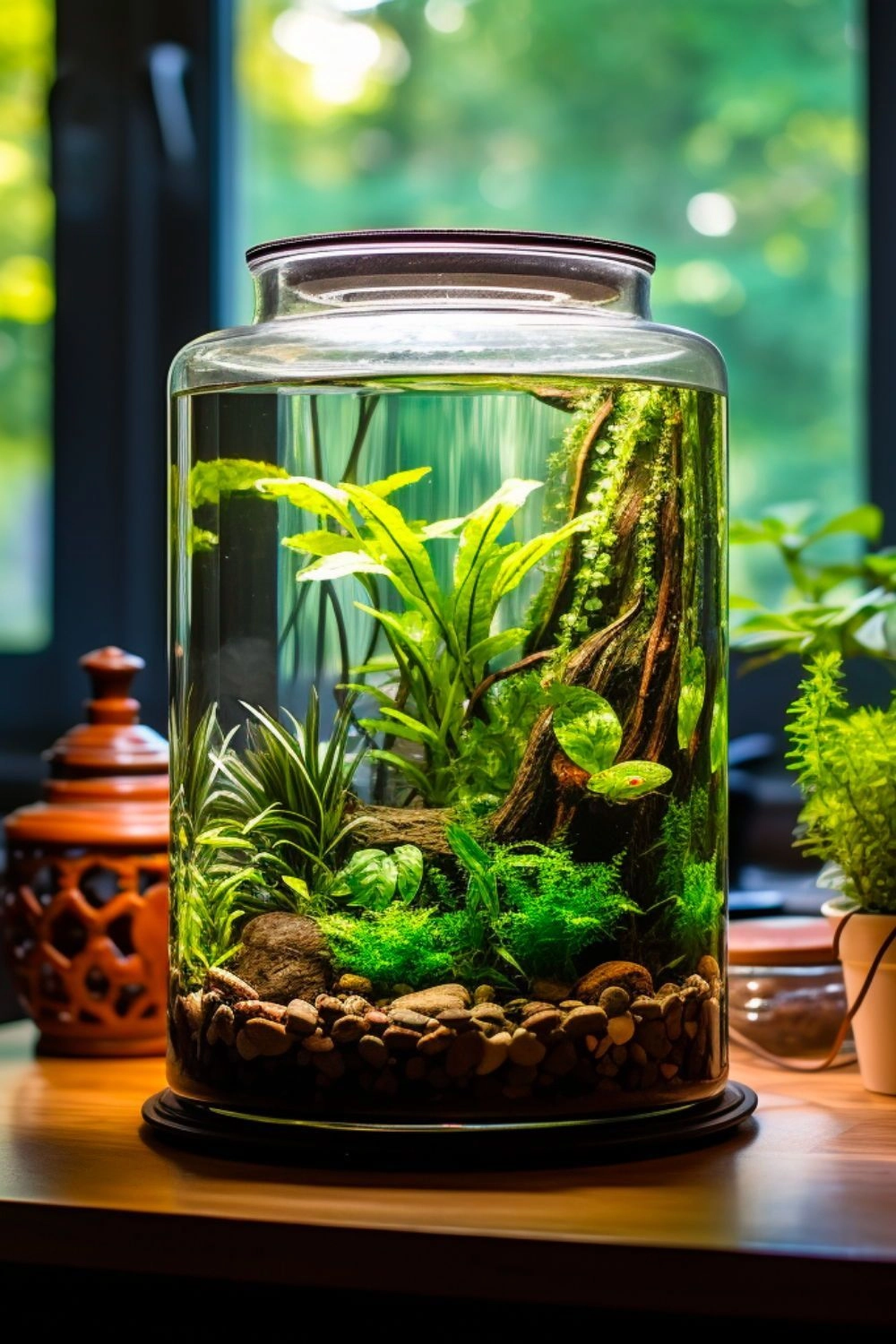 Hệ thống lọc tràn kín đáo cho mẫu bể trụ hiện đại