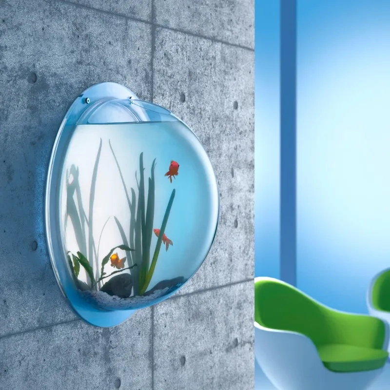 Thiết kế mẫu hồ cá âm tường đẹp