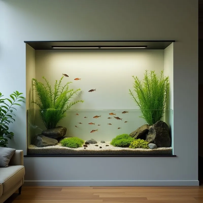 Dịch vụ chuyên lắp đặt hồ cá treo tường