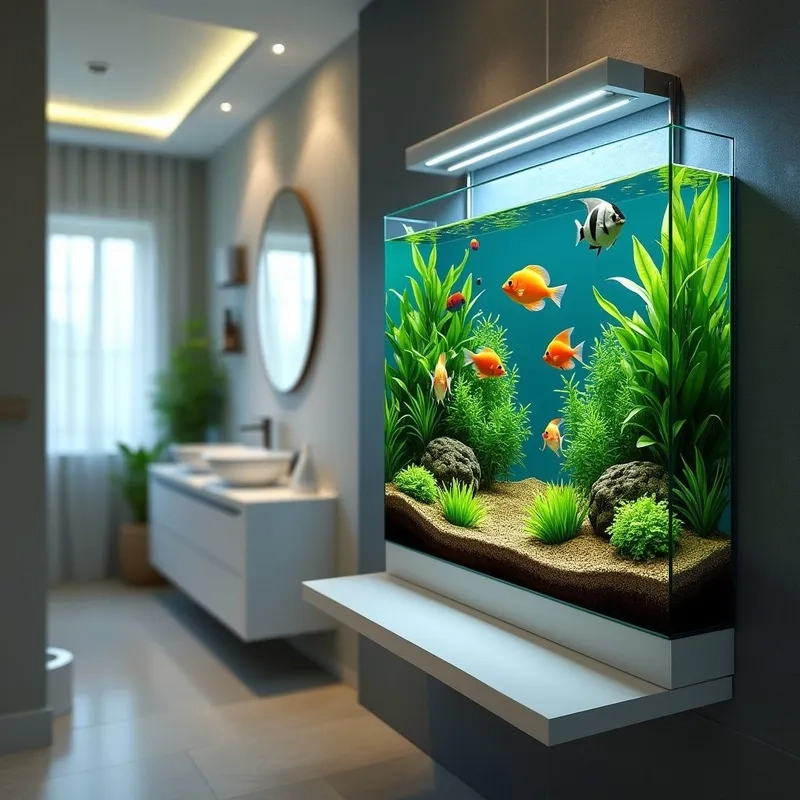 Những ưu điểm hồ cá treo tường