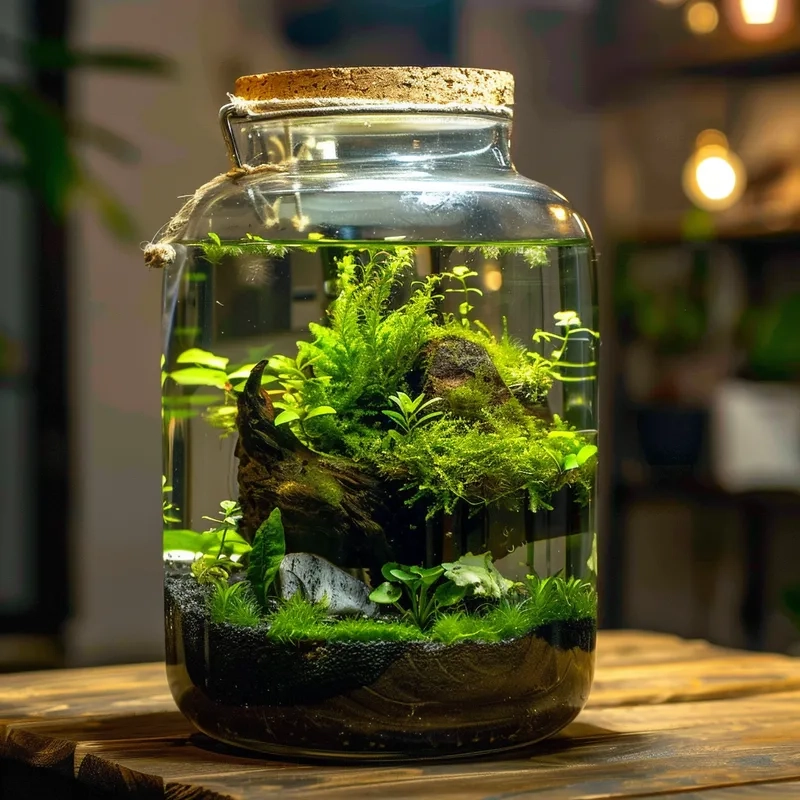 Setup dòng rêu Pelia xanh mướt