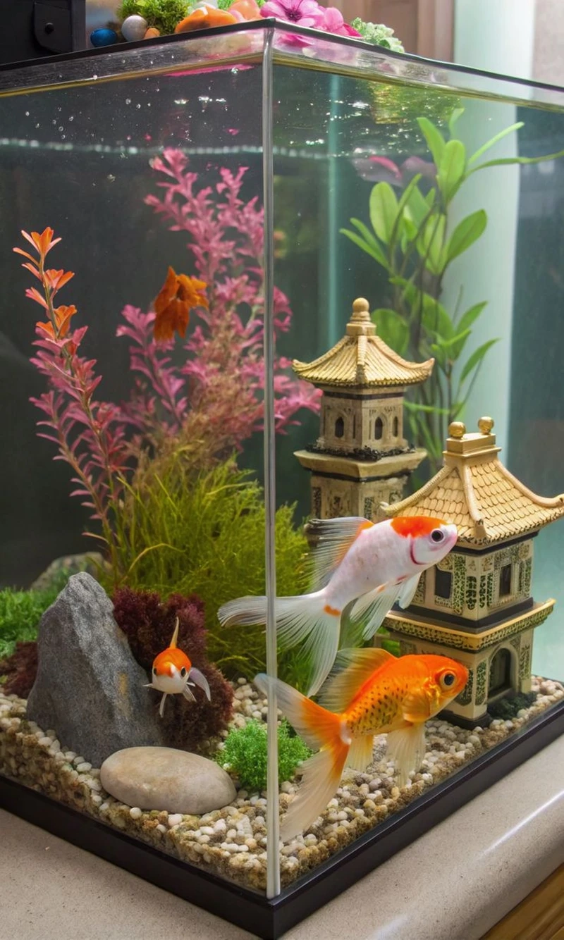 Tái hiện thiên nhiên thu nhỏ bằng hồ thủy sinh thiên nhiên nhật bản