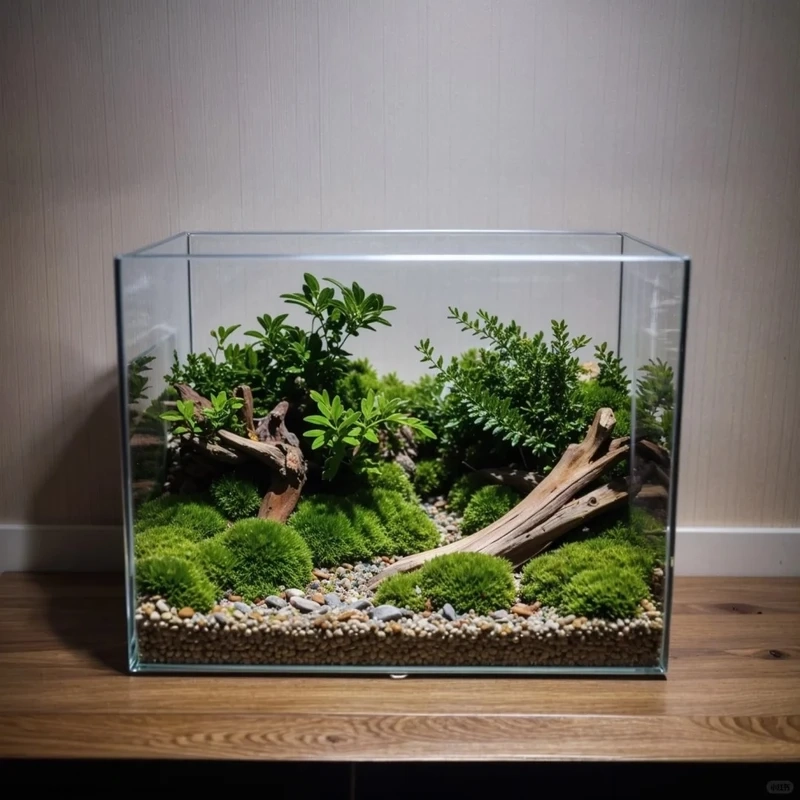 Phong cách Nhật tinh tế với hồ thủy sinh rêu nhật