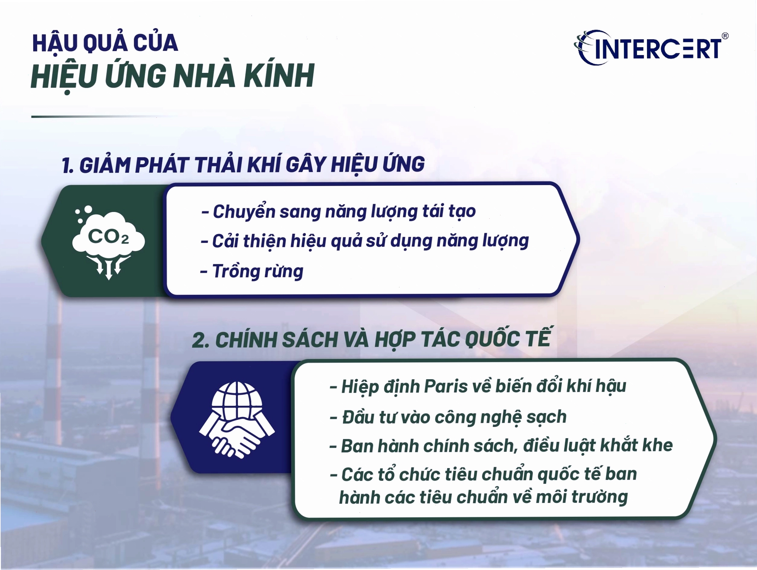 Giải pháp giảm thiểu phát thải khí nhà kính để bảo vệ môi trường