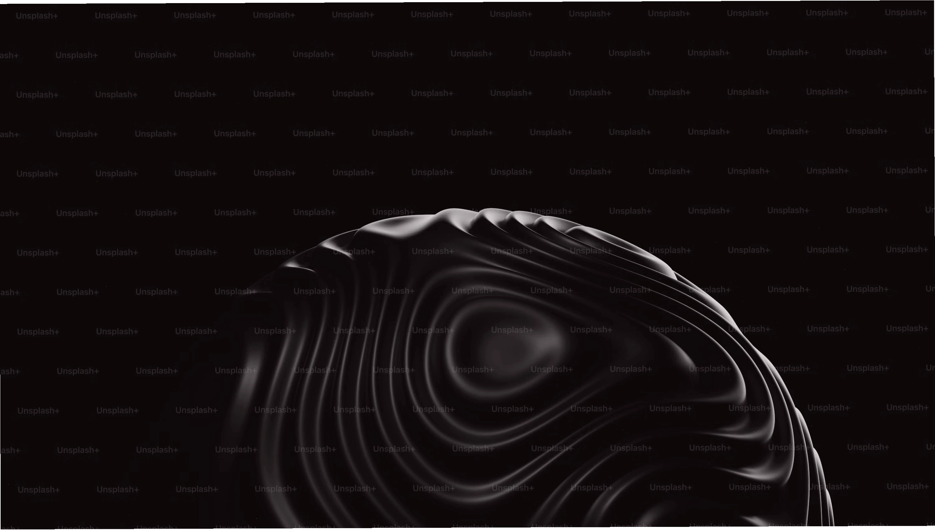 Abstract circular monochrome art piece