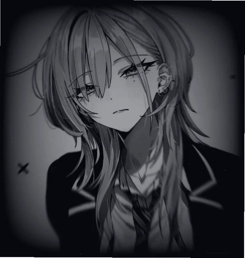 Ảnh anime girl tóc cam trong trang phục học sinh năng động
