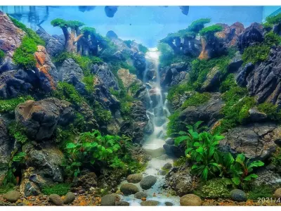 Bộ sưu tập bể thủy sinh thác nước hùng vĩ như thiên nhiên